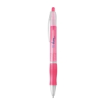 Stylos personnalisés de différentes couleurs Encre Bleue Economy couleur rose image avec logo