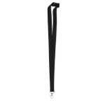 Lanyard 2 cm personnalisé avec fermoir de sécurité BasicStyle Plus couleur noir