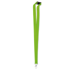 Lanyard 2 cm personnalisé avec fermoir de sécurité BasicStyle Plus couleur vert pomme