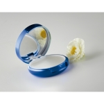Stick à lèvre avec miroir et boîte métallique SPF 15 UV Reflection couleur bleu quatrième vue