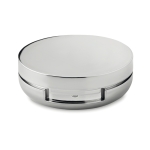 Stick à lèvre avec miroir et boîte métallique SPF 15 UV Reflection couleur argenté brillant deuxième vue