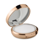 Stick à lèvre avec miroir et boîte métallique SPF 15 UV Reflection couleur champagne