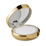 Stick à lèvre avec miroir et boîte métallique SPF 15 UV Reflection couleur doré