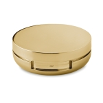 Stick à lèvre avec miroir et boîte métallique SPF 15 UV Reflection couleur doré deuxième vue