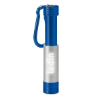 Lampe torche avec mousqueton et logo lumineux avec LED Logolight Clip couleur bleu