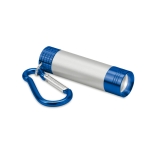Lampe torche avec mousqueton et logo lumineux avec LED Logolight Clip couleur bleu troisième vue