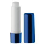 Stick à lèvres publicitaire emballage avec effet métal SPF 15 UVStick couleur bleu