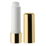 Stick à lèvres publicitaire emballage avec effet métal SPF 15 UVStick couleur doré