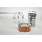 Bouteille personnalisée en verre borosilicaté, infuseur 420 ml TeaBoo couleur transparent cinquième vue