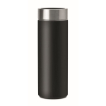 Thermos personnalisé en acier et bambou avec infuseur 400ml TeaBoo couleur noir