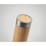 Thermos personnalisé en acier et bambou avec infuseur 400ml TeaBoo couleur bois cinquième vue