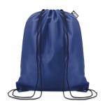 Sac à dos à cordon publicitaire en plastique recyclé Urban Recycled couleur bleu