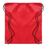 Sac à dos à cordon publicitaire en plastique recyclé Urban Recycled couleur rouge deuxième vue