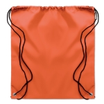 Sac à dos à cordon publicitaire en plastique recyclé Urban Recycled couleur orange deuxième vue