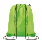 Sac à dos à cordon publicitaire en plastique recyclé Urban Recycled couleur vert lime