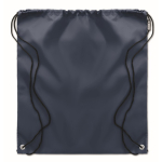 Sac à dos à cordon publicitaire en plastique recyclé Urban Recycled couleur bleu marine deuxième vue