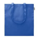 Sac personnalisé cabas recyclable avec longues poignées RPET Convert couleur bleu roi