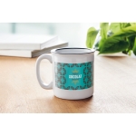 Tasse en céramique au design vintage de 240ml Vintage Sublim couleur noir deuxième vue d'ambiance principale