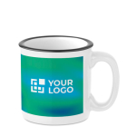 Tasse en céramique au design vintage de 240ml Vintage Sublim vue avec zone d'impression