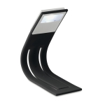 Lampe de lecture flexible avec votre logo imprimé Booklight couleur noir