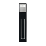 Lampe de lecture flexible avec votre logo imprimé Booklight couleur noir troisième vue