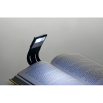 Lampe de lecture flexible avec votre logo imprimé Booklight couleur noir quatrième vue