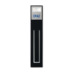 Lampe de lecture flexible avec votre logo imprimé Booklight couleur noir vue principale
