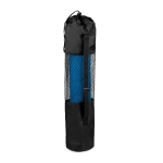 Tapis de yoga personnalisé portant votre logo avec housse Namaste couleur bleu deuxième vue