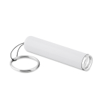 Porte-clés lampe torche cylindrique et coloré avec logo troisième vue