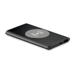 Chargeur sans fil et batterie externe de 4.000 mAh Powercard Chargepad couleur noir