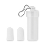 Bouchons d'oreille personnalisable en cadeau pour clients Silence couleur blanc