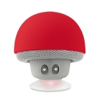Enceinte Bluetooth en forme de champignon avec ventouse Mushy couleur rouge