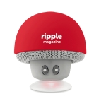 Enceinte Bluetooth en forme de champignon avec ventouse Mushy couleur rouge vue principale