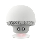 Enceinte Bluetooth en forme de champignon avec ventouse Mushy couleur blanc