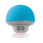 Enceinte Bluetooth en forme de champignon avec ventouse Mushy couleur turquoise