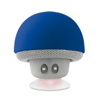 Enceinte Bluetooth en forme de champignon avec ventouse Mushy couleur bleu roi