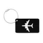 Porte étiquettes de bagages en aluminium, couleurs variées AluColor couleur noir