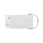 Porte étiquettes de bagages en aluminium, couleurs variées AluColor couleur argenté mat