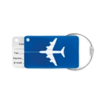 Porte étiquettes de bagages en aluminium, couleurs variées AluColor couleur bleu roi