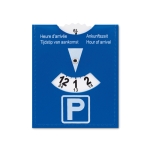 Carte de stationnement avec logo ParkTime couleur bleu