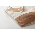 Sacs en coton avec détails en imitation jute 160 g/m2 Natural couleur beige deuxième vue