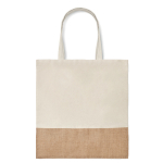Sacs en coton avec détails en imitation jute 160 g/m2 Natural