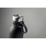 Gourde isotherme personnalisée anti-fuites bicolore 600 ml DoubleTwist couleur noir deuxième vue