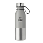 Gourde isotherme personnalisée anti-fuites bicolore 600 ml DoubleTwist couleur gris vue principale