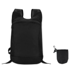 Sac de sport personnalisé pliable en polyester ave housse MiniMax couleur noir