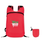 Sac de sport personnalisé pliable en polyester ave housse MiniMax couleur rouge vue principale