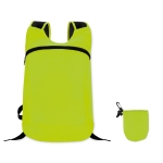 Sac de sport personnalisé pliable en polyester ave housse MiniMax couleur vert lime