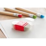 Gomme Duo couleur rouge vue d'ambiance principale