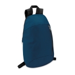 Sacs à dos de sport personnalisés économiques en polyester Slim couleur bleu deuxième vue
