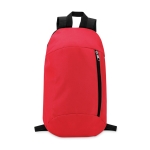 Sacs à dos de sport personnalisés économiques en polyester Slim couleur rouge